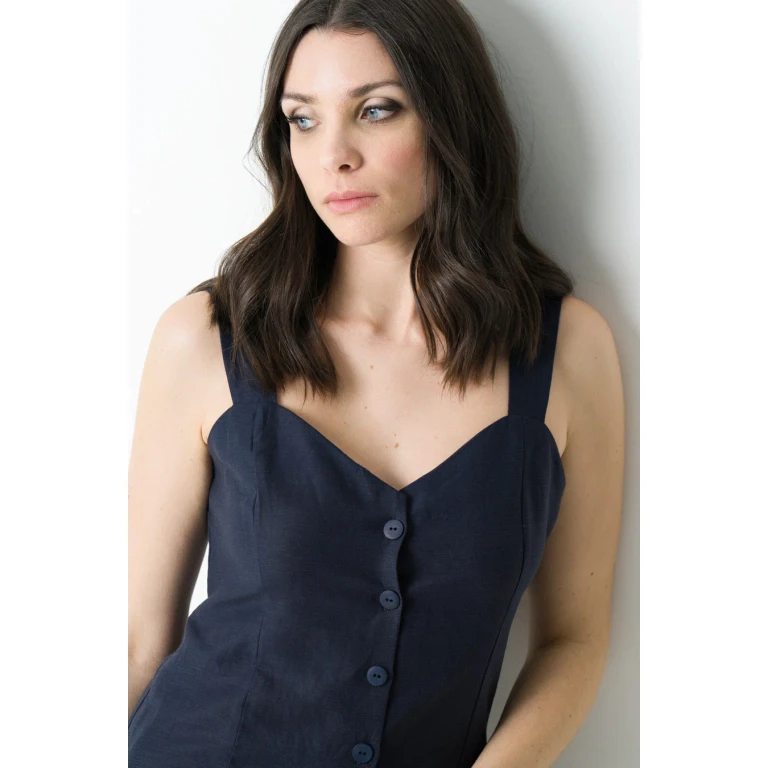 Top Anémone bleu marine