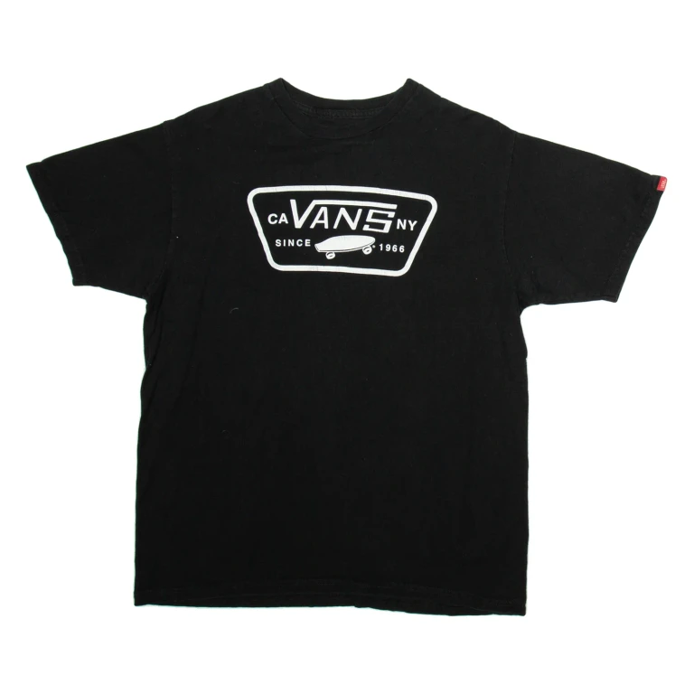 VANS Mens T-Shirt Black M