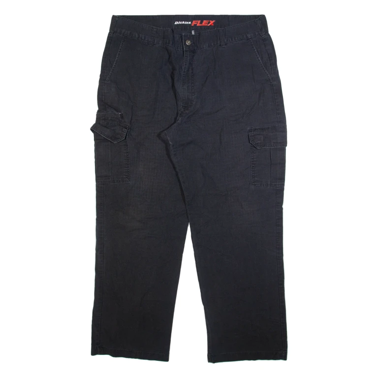 DICKIES Cargo Mens Trousers Grey Relaxed Straight W40 L32