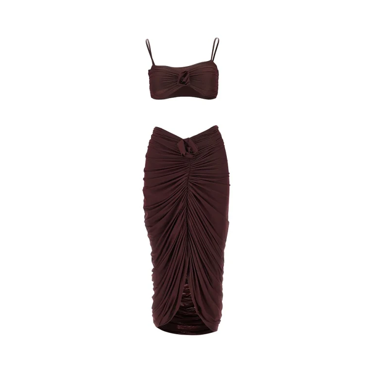 MAYGEL CORONEL 'Medusa' stretch Lycra co-ord set Woman XXSXS