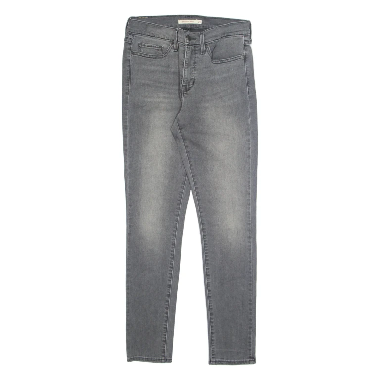 LEVI'S Womens Jeans Grey Regular Skinny W29 L29