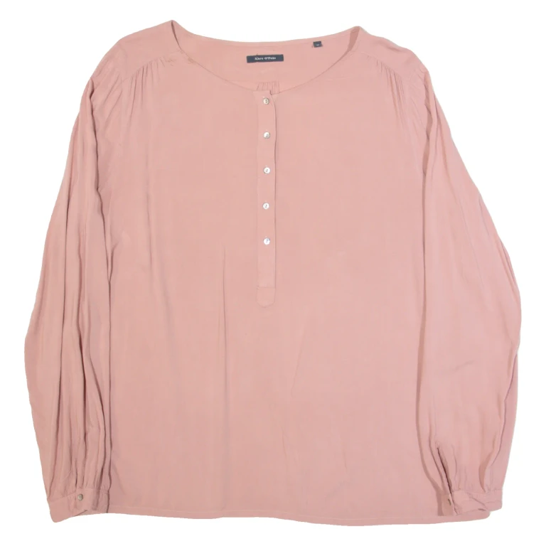 MARC O'POLO Womens Blouse Pink Long Sleeve M