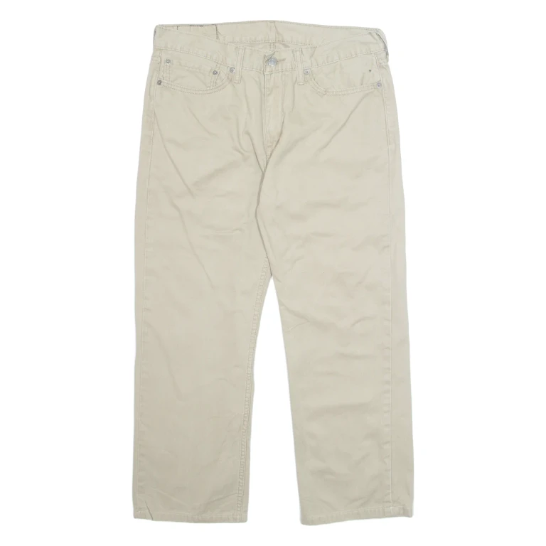 LEVI'S 514 Mens Trousers Beige Regular Straight W34 L25