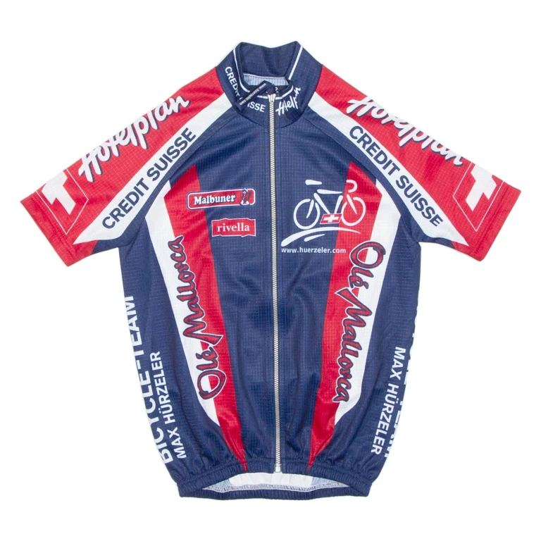 Cycling Mens Jersey Blue 1/2 Zip XXS