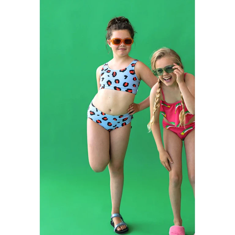 Leopard Print Girl Bikini - 2-4 years