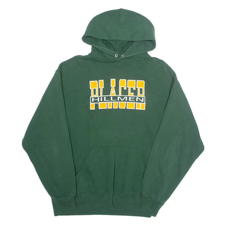JERZEES ALACER HILLMEN Mens Green Hoodie USA L