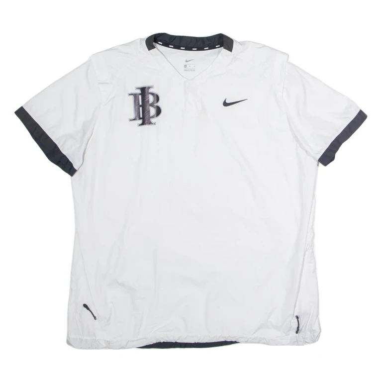 NIKE IB Golf Mens Jersey White Button Neck XL