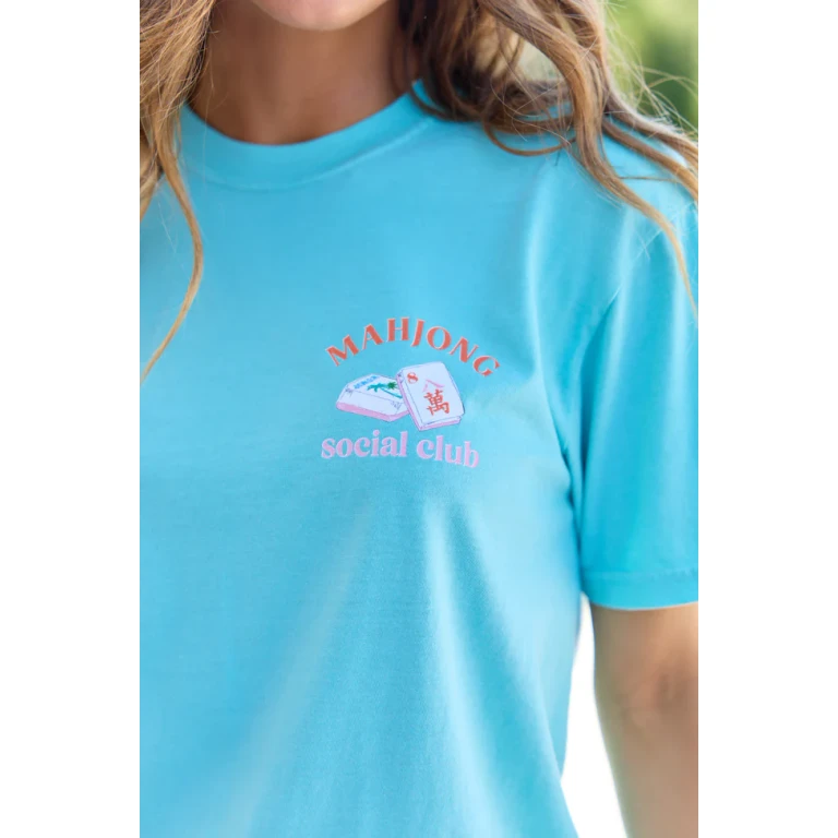 Mahjong Tiles Mint Graphic Tee