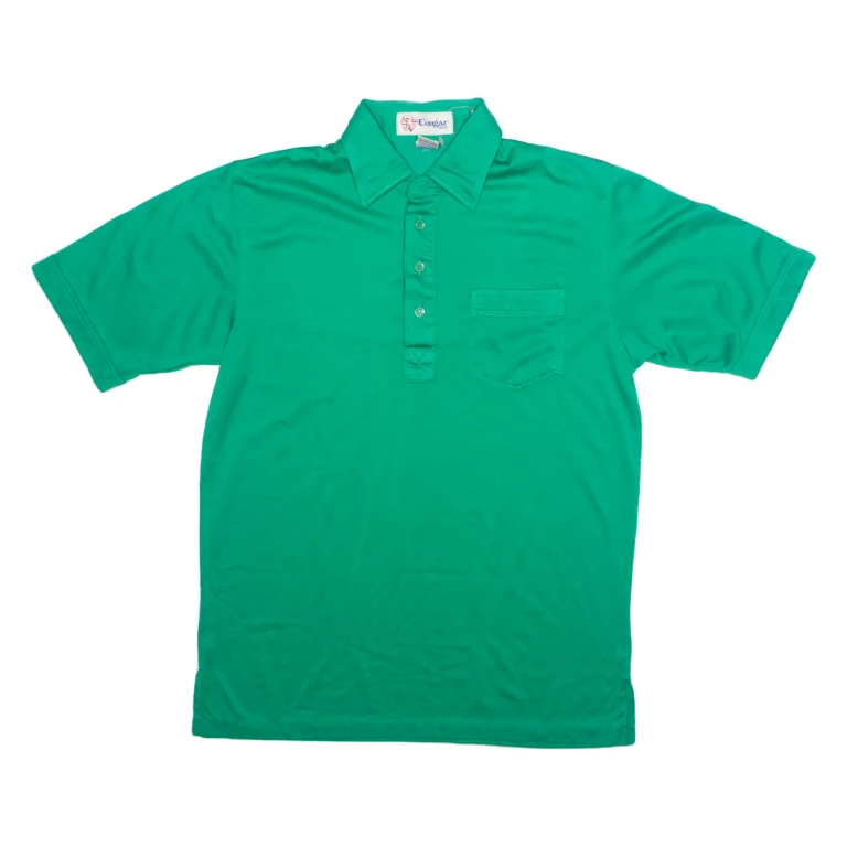 COUGAR GOLF Mens Polo Shirt Green 90s M