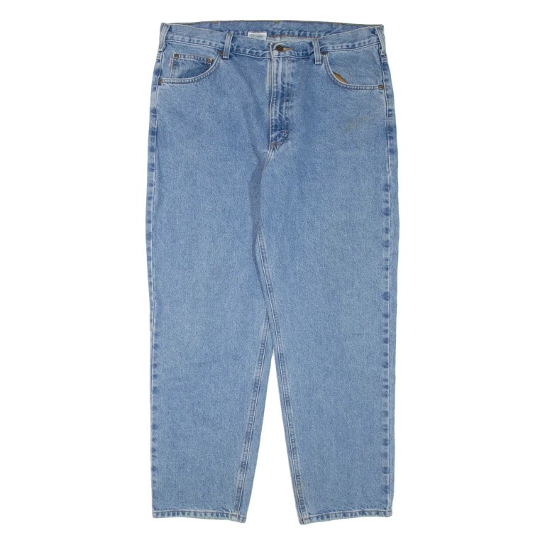 CARHARTT Mens Jeans Blue Regular Tapered W38 L30