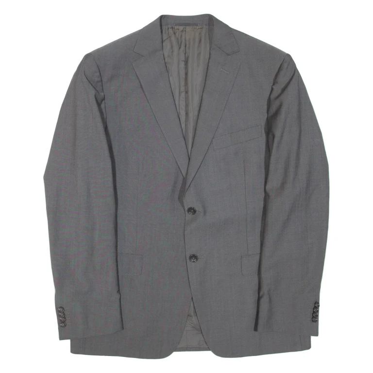 Mens Blazer Jacket Grey L