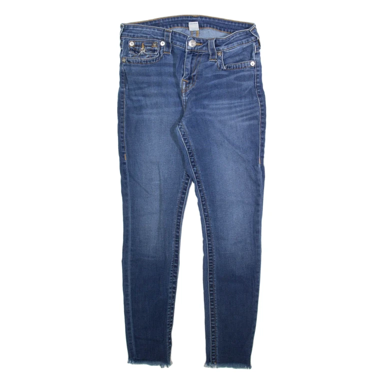 TRUE RELIGION Womens Jeans Blue Slim Skinny W28 L27