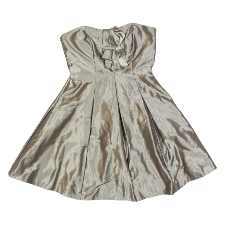 COAST Womens Fit & Flare Dress Grey Sleeveless Short UK 8