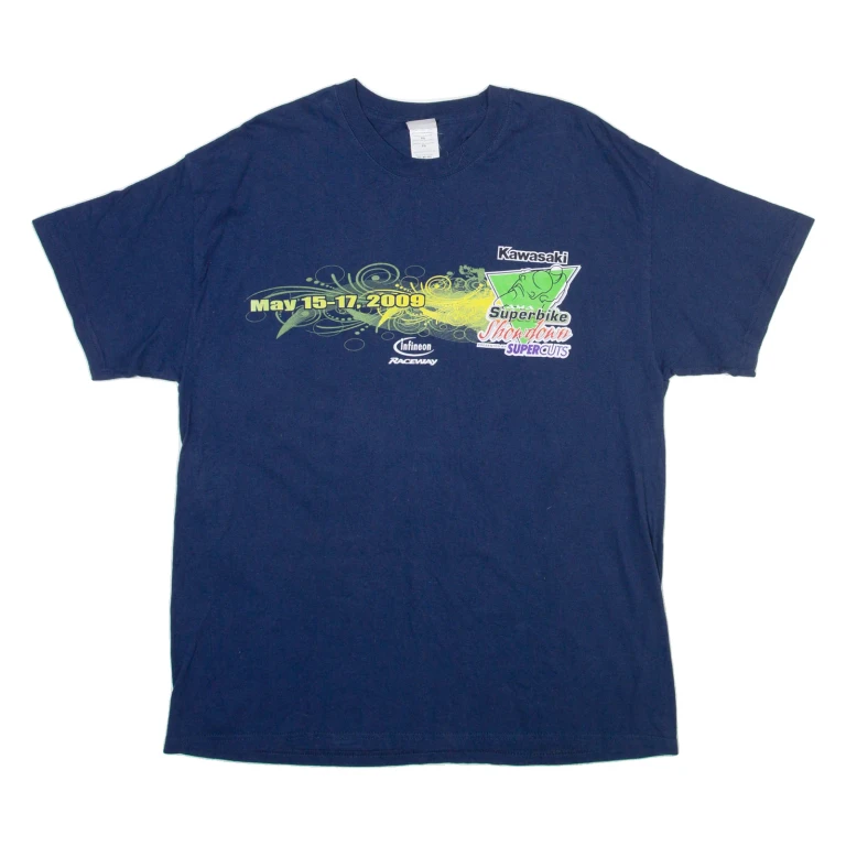 BEEFY Racing Mens T-Shirt Blue XL