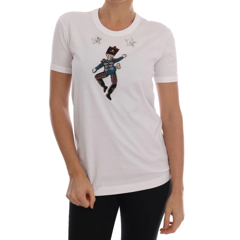 Dolce & Gabbana White Cotton Fairy Tale T-Shirt - Women