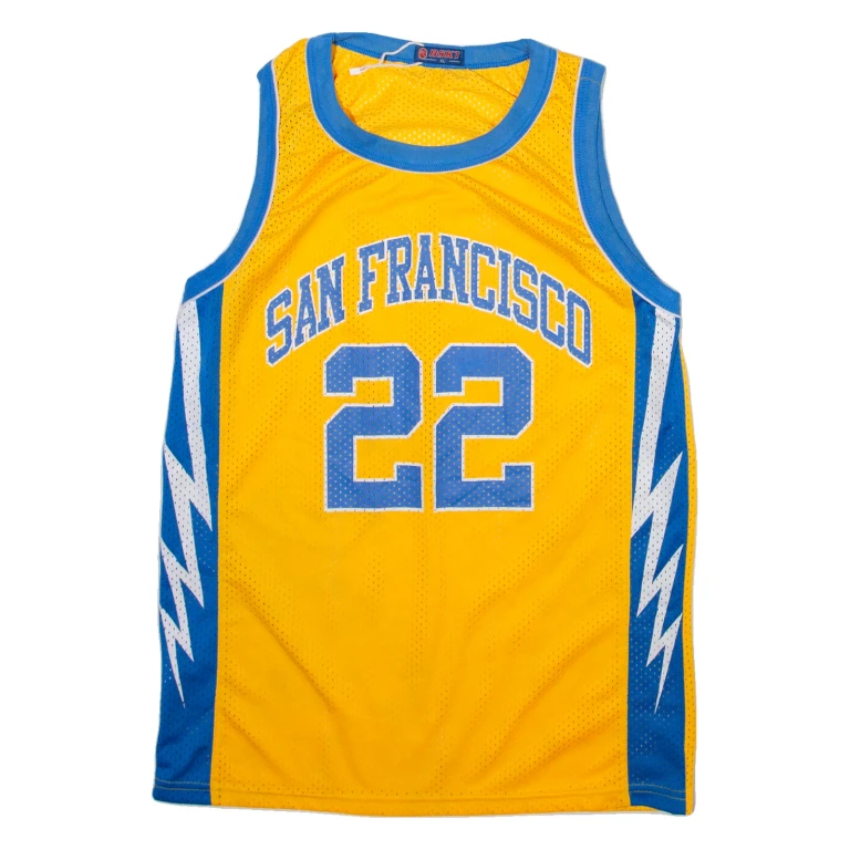 BSKT San Francisco Mens Jersey Yellow Sleeveless USA XL