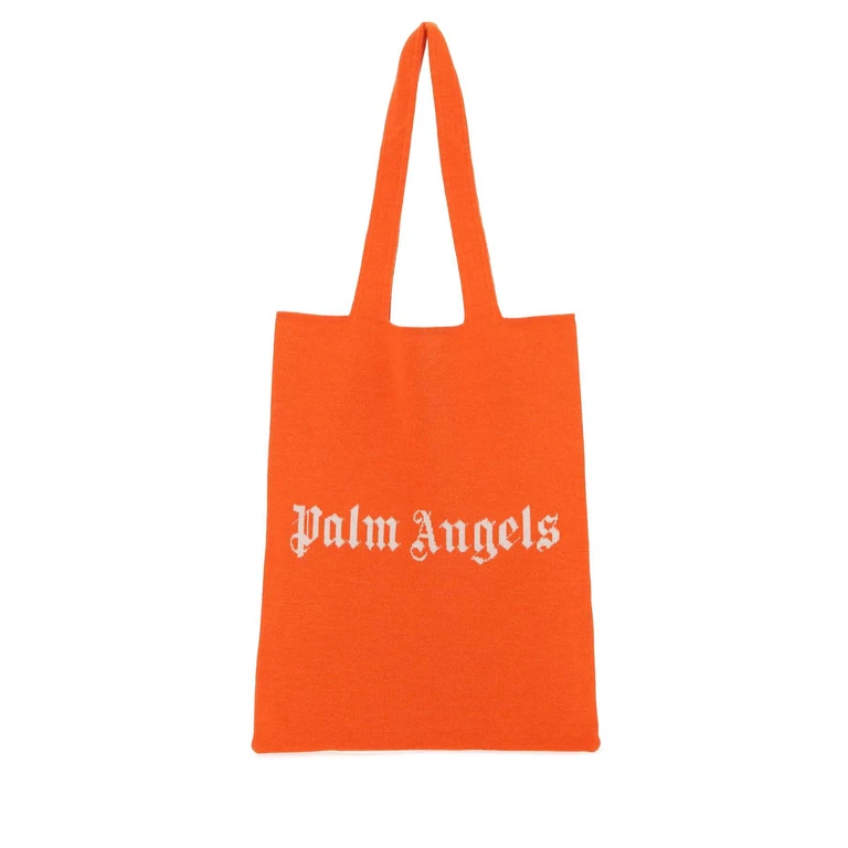 Palm Angels Orange Wool Blend Shopping Bag 2001 Borse A Mano - Women