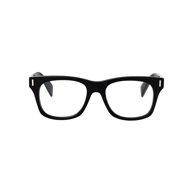 Alexander McQueen Am0551o 001 Black-black-transparent Acetate Optical - Men