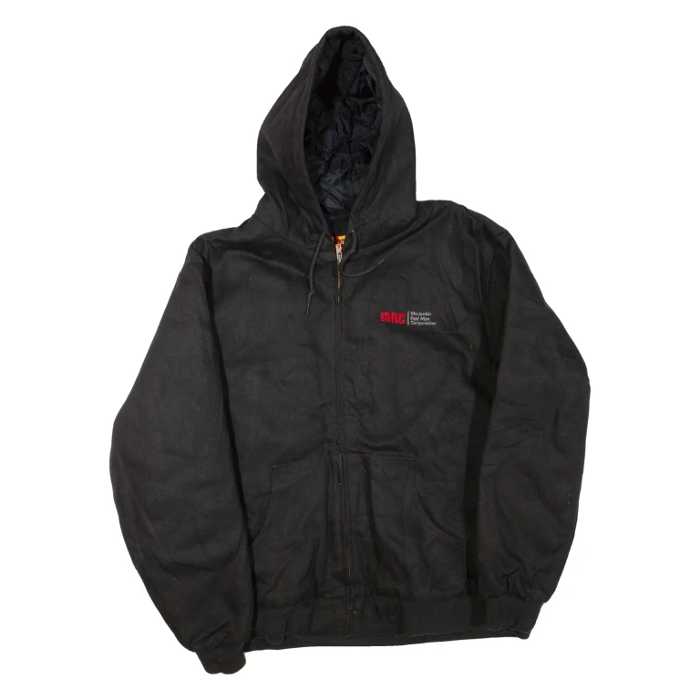 CORNER STONE Mens Jacket Black Hooded XL