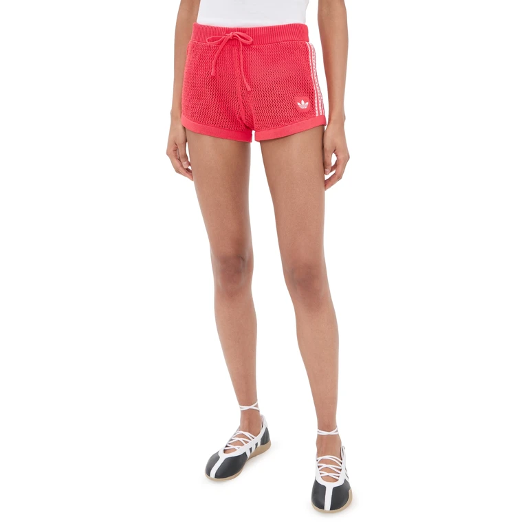 adidas Crochet Shorts Semi Lucid Red M
