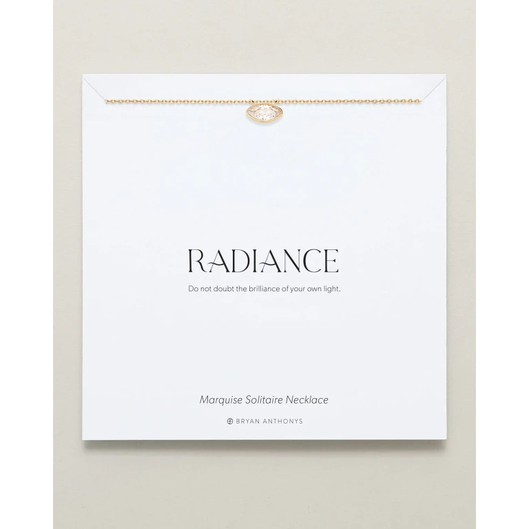 Radiance Marquise Solitaire Necklace