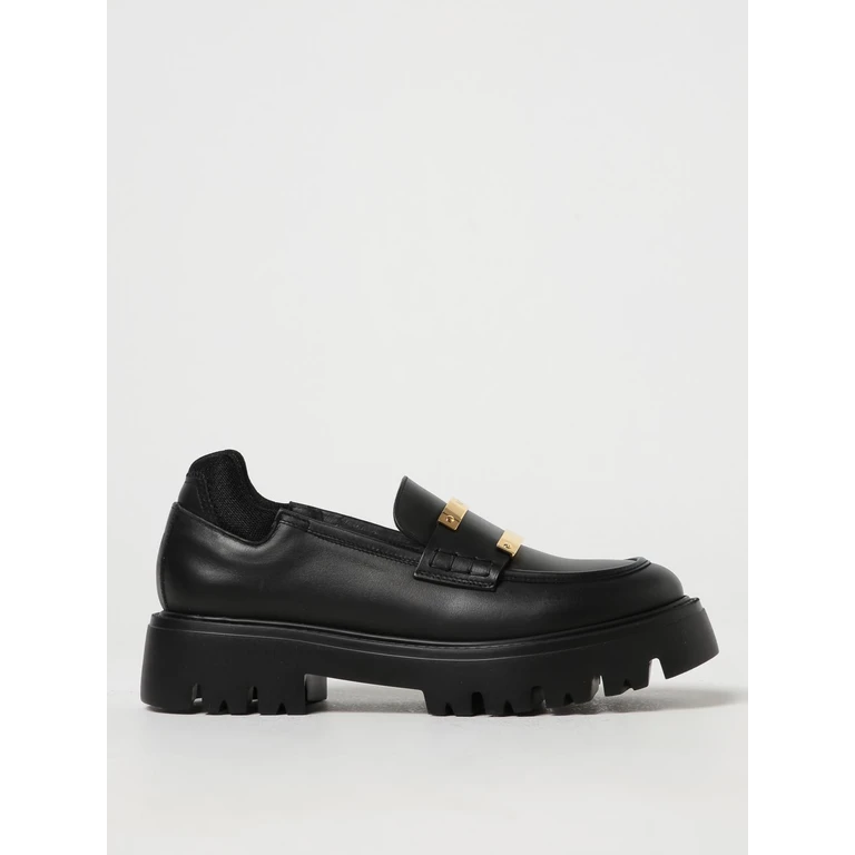 N° 21 N° 21 leather moccasins (23ISP04480448N001)