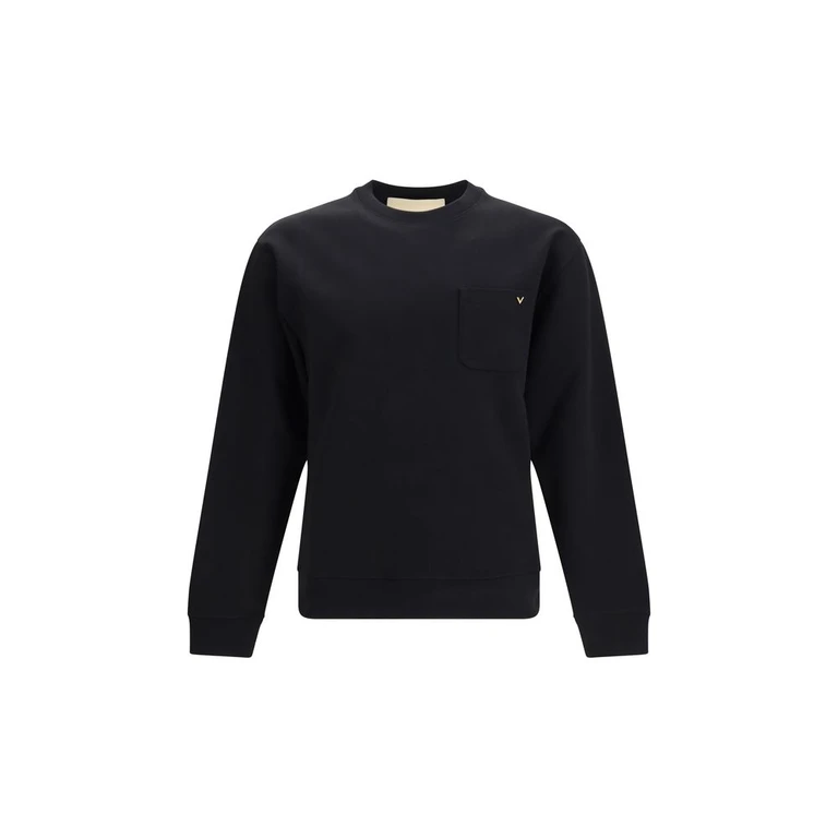 Valentino Black Cotton Sweatshirt Clothing - Men