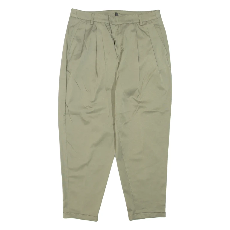 Womens Trousers Green Regular Tapered W28 L23