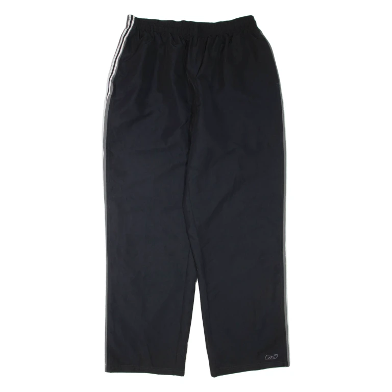 REEBOK Mens Track Pants Black Straight 2XL W32 L33