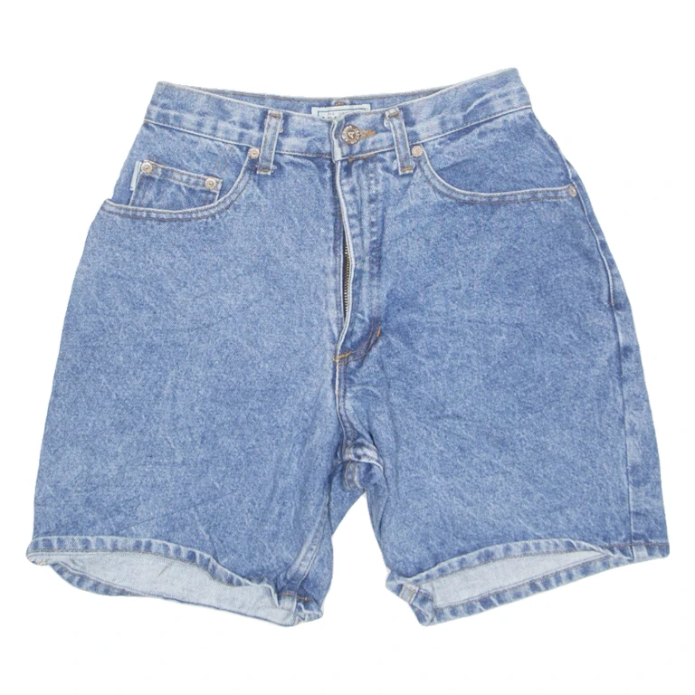 ARIZONA High Waist Womens Denim Shorts Blue 90s XXS W24