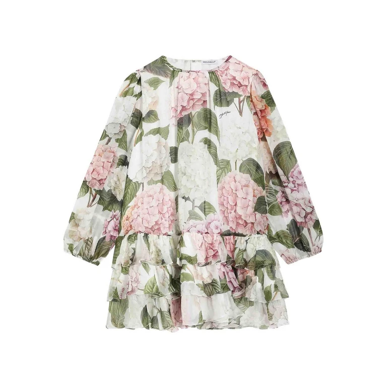 Dolce & Gabbana Jr Robe Au Genou - Multicolore (L54DO7IS10BHA5XG)
