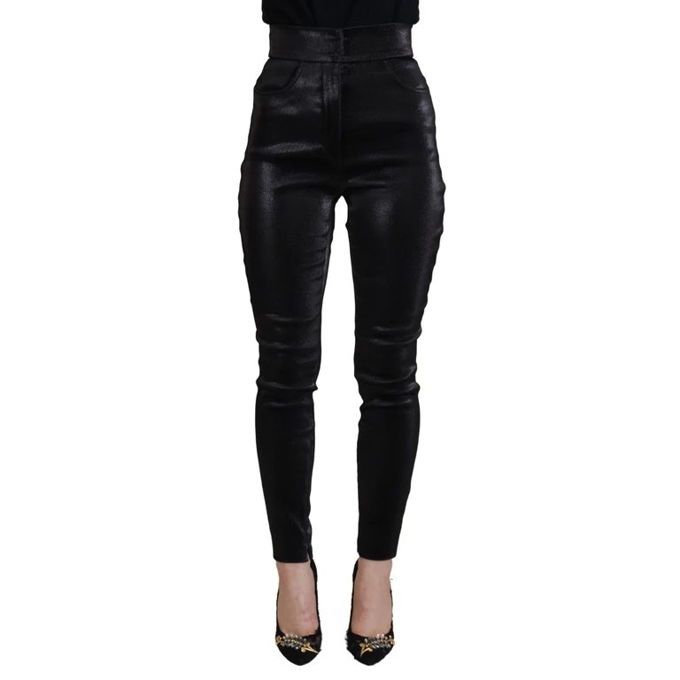 Dolce & Gabbana Black Washed Cotton Skinny Denim Jeans Clothing - Women