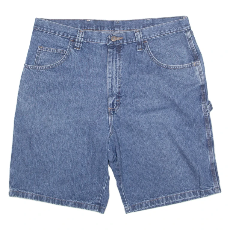 WRANGLER Carpenter Mens Workwear Shorts Blue XL W38