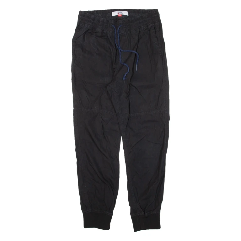 TOMMY HILFIGER Mens Trousers Black Regular Tapered W28 L27