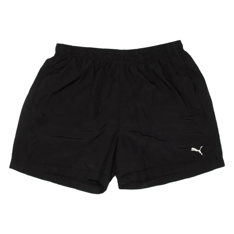 PUMA Mesh Lining Mens Sports Shorts Black Relaxed XL W33
