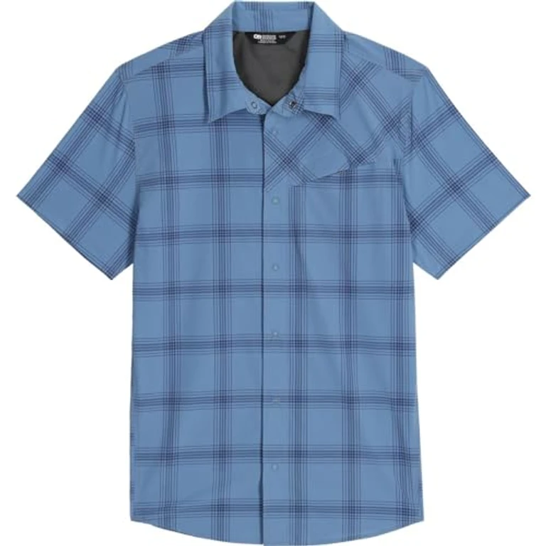 Men's Astroman Button Ss Upf 30 Sun Shirt