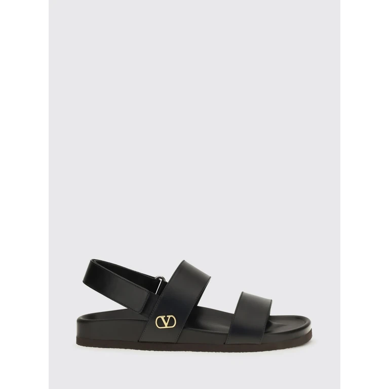 VLogo Calfskin Leather Slingback Sandals (S0O17BEK0NO)