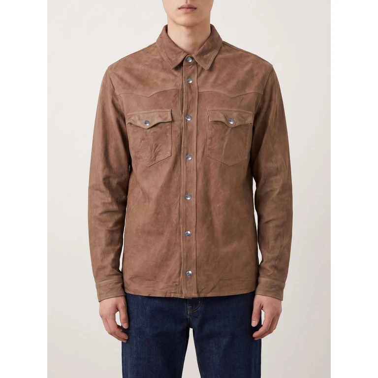 Shirt Men color Brown (12099EARTH)