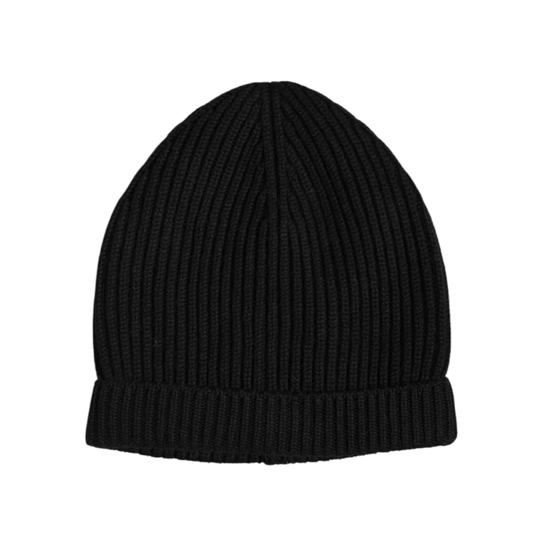 Dolce & Gabbana Black Cashmere Knitted Winter Beanie Hat - Men