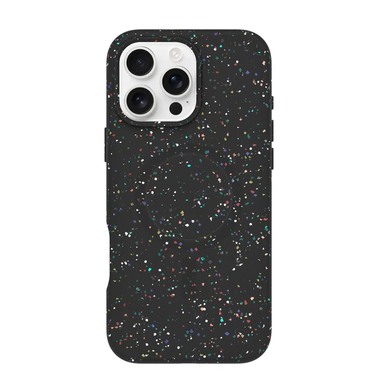 Core Series for MagSafe for iPhone 16 Pro Max - Carnival Night Black Sleek Rubber Design Smooth Finish Camera Bumpers and Protective Screen Lip