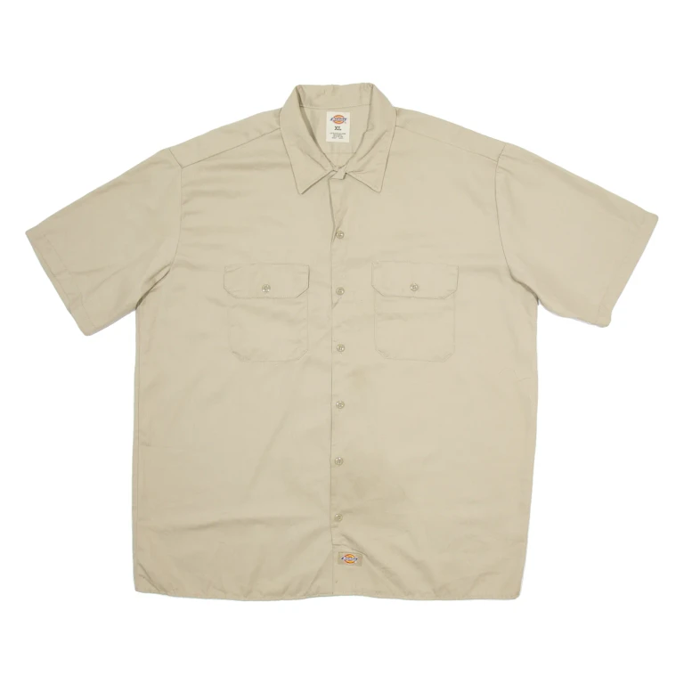 DICKIES Mens Worker Shirt Brown XL