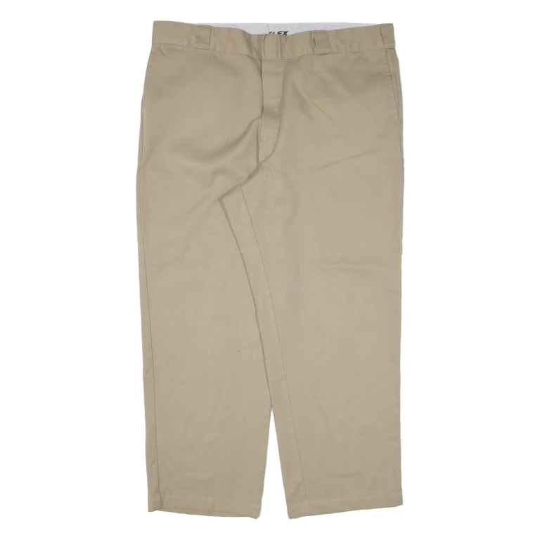 DICKIES 874 Workwear Mens Trousers Beige Regular Straight W40 L27