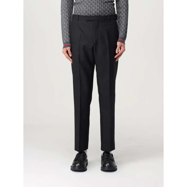 Slim Fit Wool Blend Tailored Trousers for Ceremonies (791156ZAMII1000)