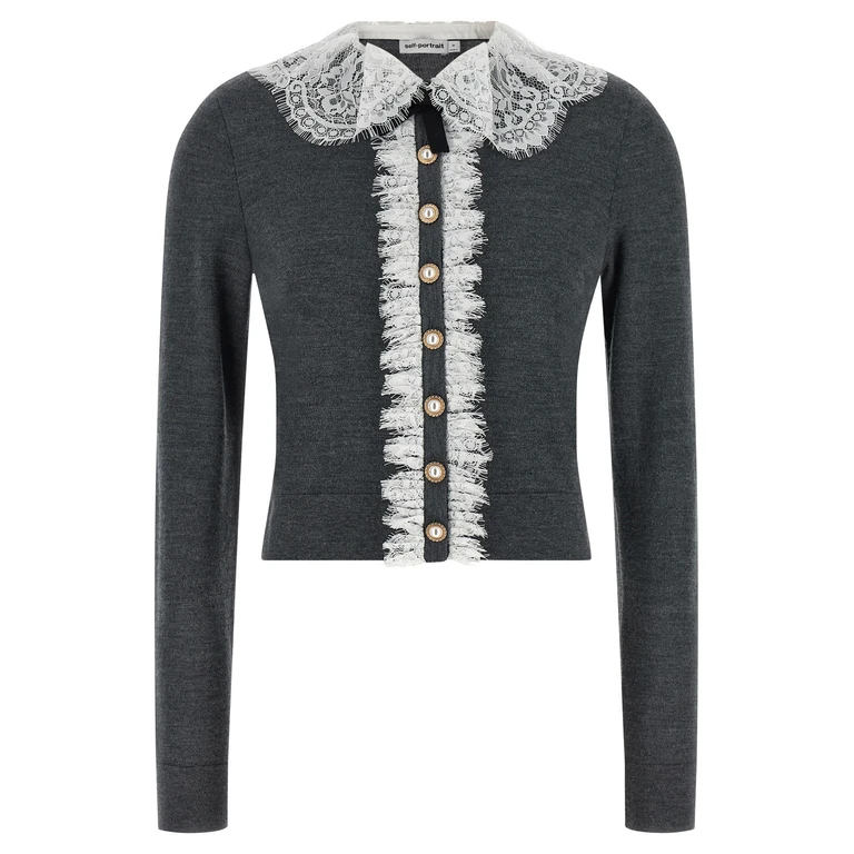 Gray Wool Cardigan Clothing - Women