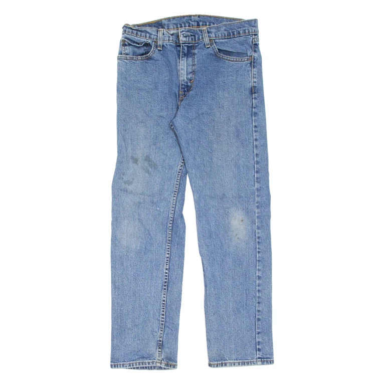 LEVI'S 505 Jeans Mens Blue Regular Straight Stone Wash W31 L30