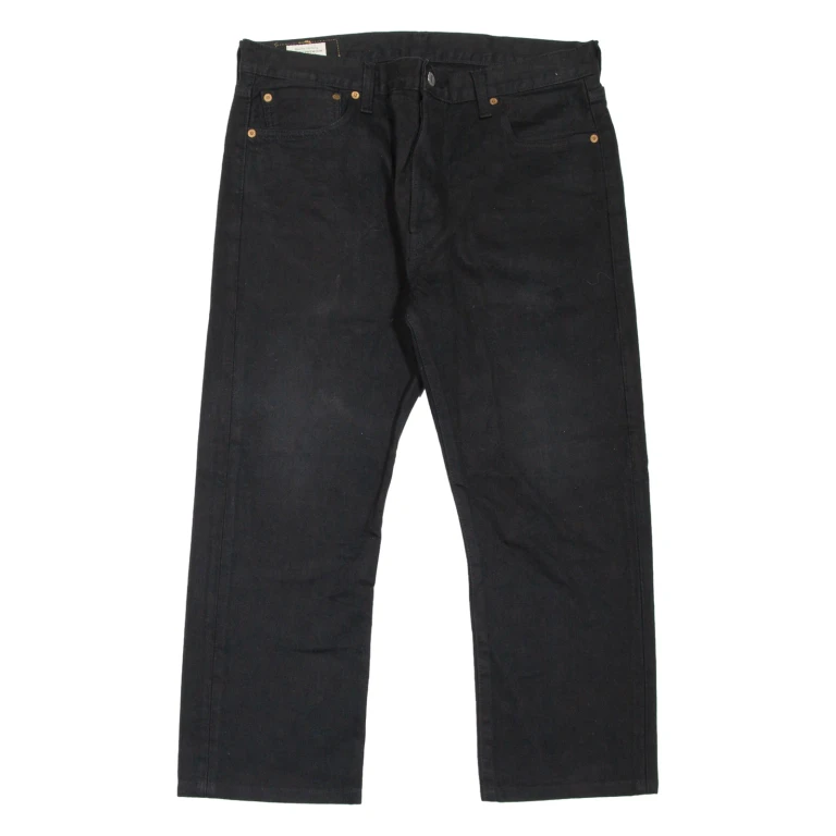 LEVI'S 501 BIG E Jeans Mens Black Regular Straight W34 L24