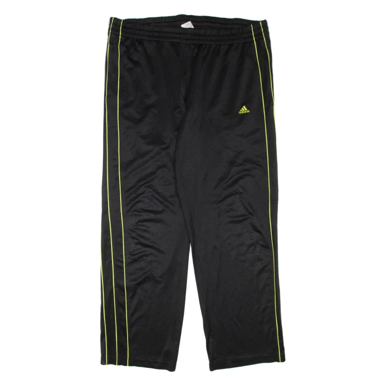 ADIDAS Mens Track Pants Black Straight XL W40 L32
