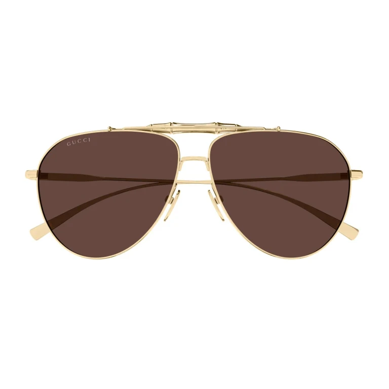 Gucci Gg2064s Linea Sign Gold Metallo Sunglasses - Men