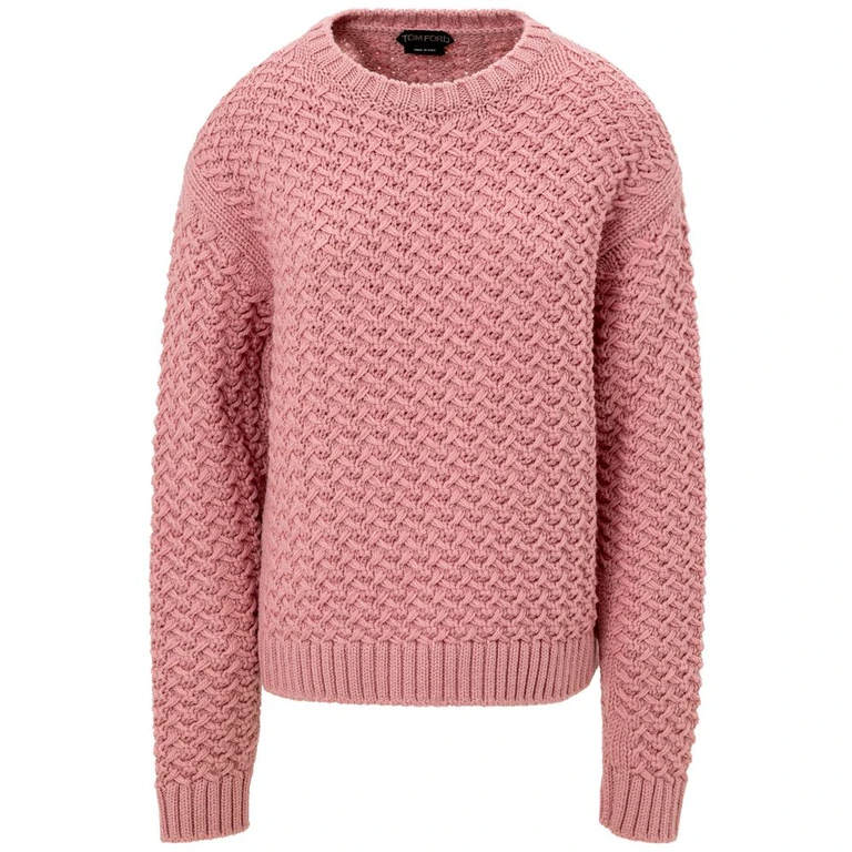 Pink Wool Sweatshirt Clothing - Women