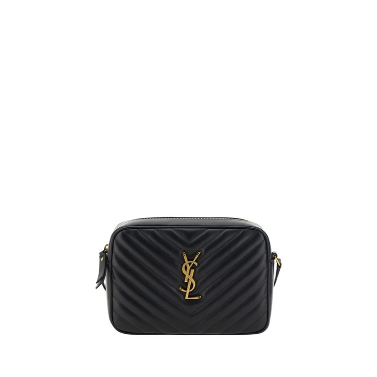 Saint Laurent Black Calf Leather Bos Taurus Shoulder Bag - Women